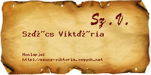 Szűcs Viktória névjegykártya