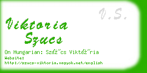 viktoria szucs business card